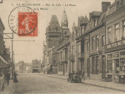 La rue du Général de Gaulle dans les années 1910 © Archives municipales, fonds Christian Janssens 1Z50